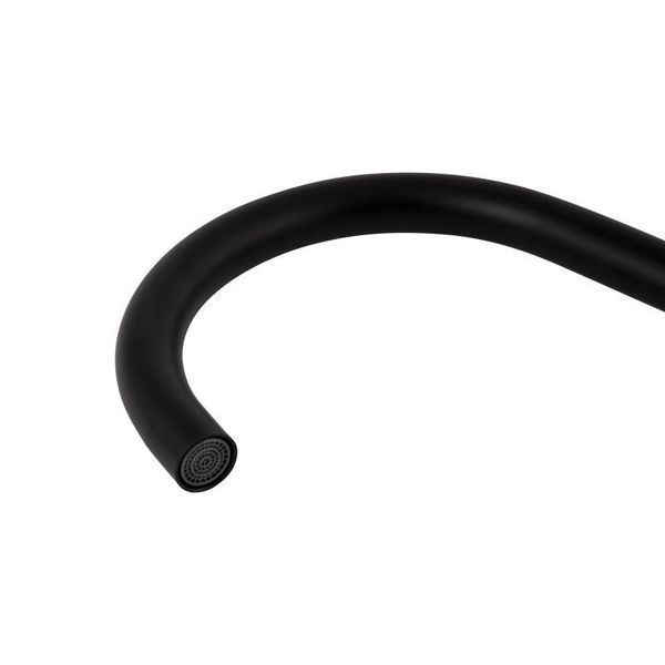 Змішувач для кухні Brinex Pure 015F U-образний Black Matt BRIPUR015FBLM 2494360962 фото