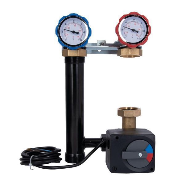Насосна група Icma №R001 1 1/2"x1" підключення праворуч, без насоса 93R001AFD53SC 2675143380 фото