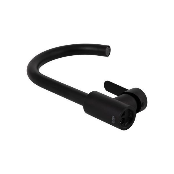 Змішувач для кухні Brinex Pure 015F U-образний Black Matt BRIPUR015FBLM 2494360962 фото