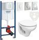Комплект 5в1: Инсталляция Grohe Rapid +Подвесной унитаз idol+ клавиша на выбор G I1 фото 6
