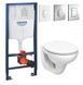 Комплект 5в1: Инсталляция Grohe Rapid +Подвесной унитаз idol+ клавиша на выбор G I1 фото 1