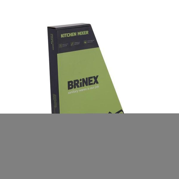 Змішувач для кухні U-образний Brinex Pure 015F U-образний Chrome BRIPUR015FCRM 2494360965 фото