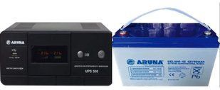 Источник бесперебойного питания ARUNA UPS 500+Акум ARUNA GEL 100-12 2794243630 фото