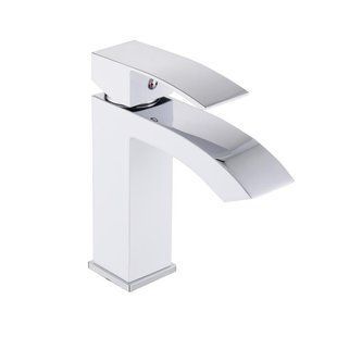 Змішувач для раковини Qtap Swan Cascada QTSWA270CRW45568 Chrome/White 2366734832 фото