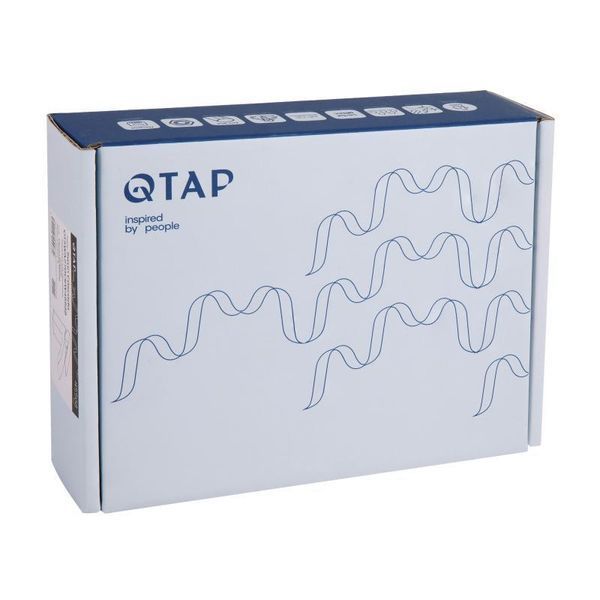 Змішувач для раковини Qtap Swan Cascada QTSWA270CRW45568 Chrome/White 2366734832 фото