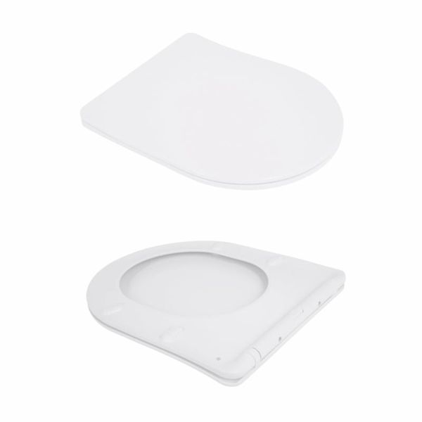 Унітаз підвісний Qtap Jay безобідковий з сідінням Soft-close QT07335175W 2576933202 фото