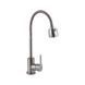 Змішувач для кухні Brinex Pure 015F41 з гнучким виливом Nickel BRIPUR015F41NKL 2494360966 фото 1