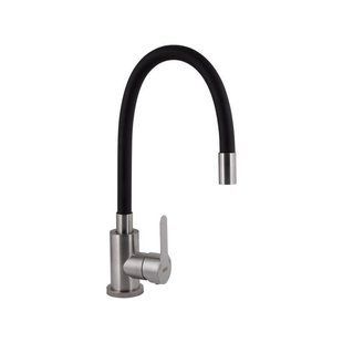 Змішувач для кухні Brinex Pure 015F3 з гнучким виливом Nickel/Black BRIPUR015F3NKB 2494360968 фото