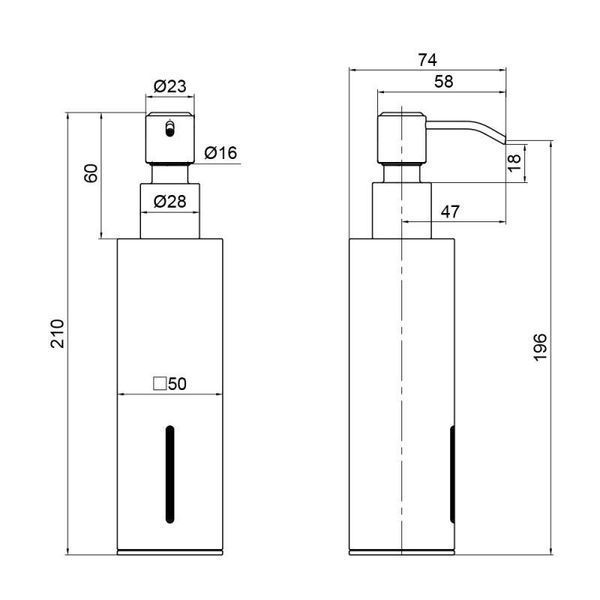 Дозатор для жидкого мыла Qtap Liberty BLM 1152-2 SD00040038 фото