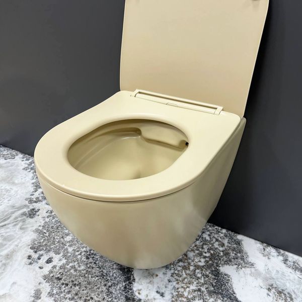 Подвесной унитаз VBI VULCANO BEIGE MATT 2523730958 фото