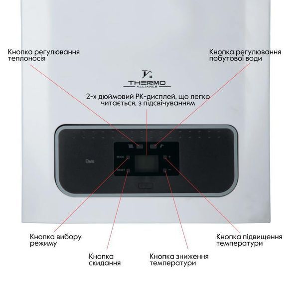 Котел газовый Thermo Alliance EWA 24 кВт двухконтурный, конденсационный SD00050508 фото