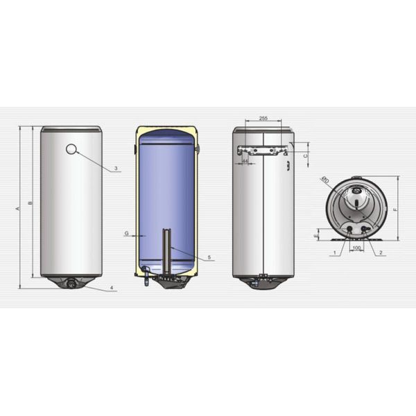 Водонагреватель Eldom Style 80 2,0 kW 72265W 3172 фото