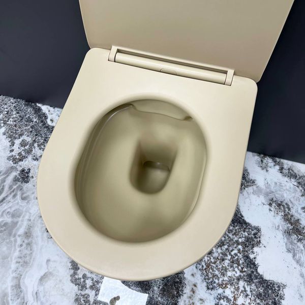Подвесной унитаз VBI VULCANO BEIGE MATT 2523730958 фото