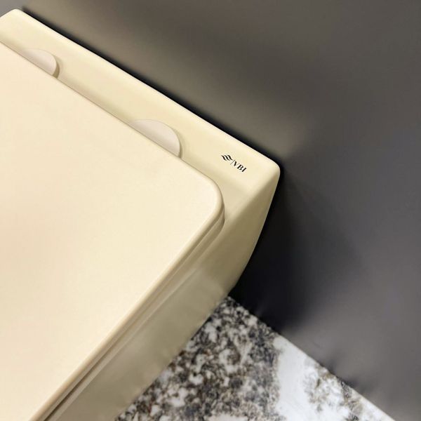 Подвесной унитаз VBI VULCANO BEIGE MATT 2523730958 фото