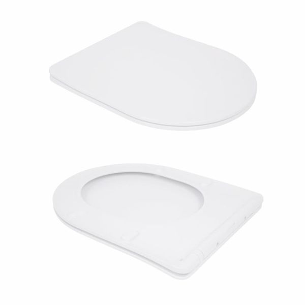 Унитаз подвесной Qtap Swan безободковый с седалием Soft-close QT16335180W 2576933204 фото
