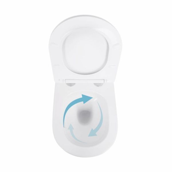 Унитаз подвесной Qtap Swan безободковый с седалием Soft-close QT16335180W 2576933204 фото