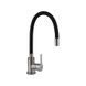 Змішувач для кухні Brinex Pure 015F3 з гнучким виливом Nickel/Black BRIPUR015F3NKB 2494360968 фото 1