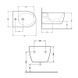 Биде подвесное Qtap Scorpio 515x360x345 Matt black QT1455053FMB SD00042531 фото 8