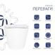 Унітаз підвісний Qtap Swan безобідковий з сідінням Soft-close QT16335180W 2576933204 фото 3