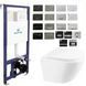Комплект 5в1: Инсталляция Koller pool +Безободковый Подвесной унитаз Venta Focus Торнадо+ Клавиша CHROME MATT 2326275184 фото 8