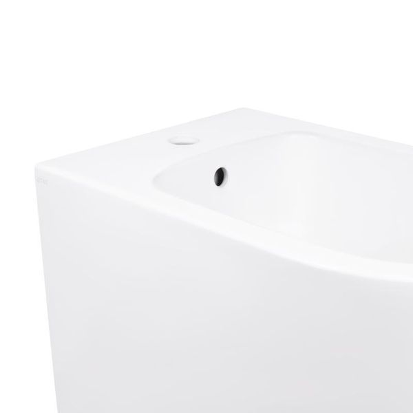 Биде напольное Qtap Scorpio 530x360x395 White QT14441003CW SD00042532 фото