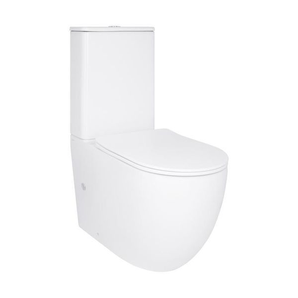 Унітаз підлоговий Qtap Robin New Ultra Quiet безобідковий з сидінням Soft-close WHITE QT13226083AW 2333113913 фото