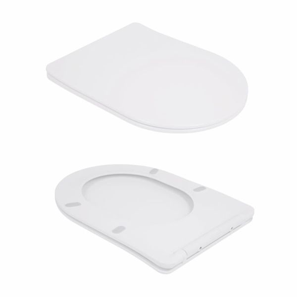 Унітаз підлоговий Qtap Robin New Ultra Quiet безобідковий з сидінням Soft-close WHITE QT13226083AW 2333113913 фото