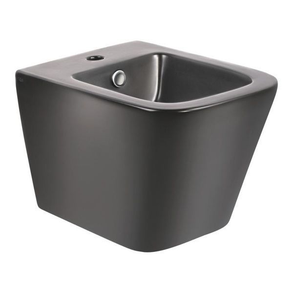 Биде подвесное Qtap Tern 485x345x330 Matt black QT1755052FMB SD00042536 фото