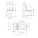 Унітаз підлоговий Qtap Robin New Ultra Quiet безобідковий з сидінням Soft-close WHITE QT13226083AW 2333113913 фото 2