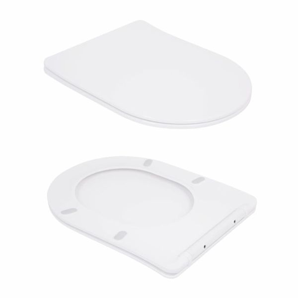 Унітаз підвісний Qtap Robin Ultra Quiet безобідковий з сідінням Soft-close 520x365x365 мм WHITE 2385684198 фото