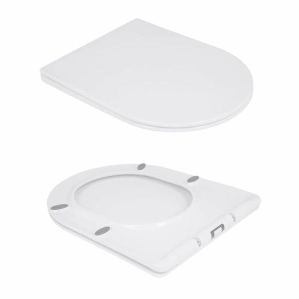 Унітаз підлоговий Qtap Swan безобідковий з сідінням Soft-close QT16223178W SD00045432 фото