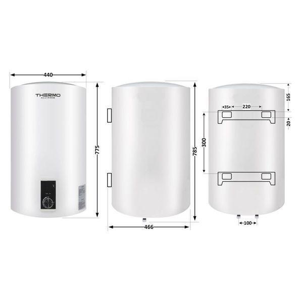 Водонагреватель электрический Thermo Alliance 80 л вертикальный сухой ТЭН 2,0 кВт D80V20J3(D)K SD00042040 фото