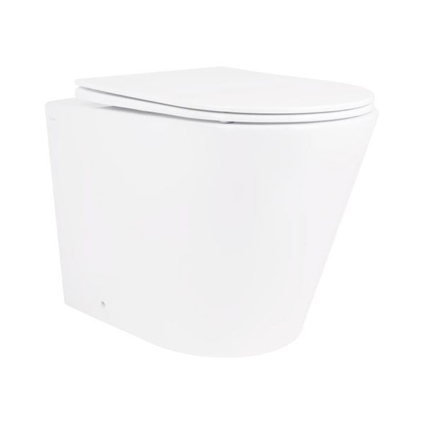 Унітаз підлоговий Qtap Swan безобідковий з сідінням Soft-close QT16223178W SD00045432 фото