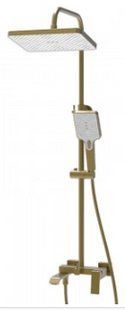 HAIBA GAUDI 009-J BRUSHED GOLD Душевая колонна со смесителем 2716561643 фото