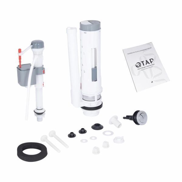 Унітаз підлоговий Qtap Vlasta Ultra Quiet безобідковий з сидінням Soft-close WHITE QT28228300W 2333998868 фото