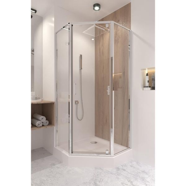 Душевая кабина Qtap Leo CRM10995-AC6 90х90 см, стекло Clear 6 мм без поддона. SD00039707 фото