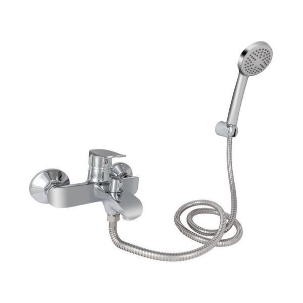 Змішувач для ванни Lidz Wieza 006 (з душовим гарнітуром) (k35) LDWIE006CRM45410 Chrome SD00051534 фото