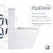 Унітаз підлоговий Qtap Vlasta Ultra Quiet безобідковий з сидінням Soft-close WHITE QT28228300W 2333998868 фото 4