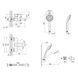 Смеситель для ванны Lidz (CRM) 24 49 006-1 New SD00041612 фото 2