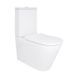 Унітаз підлоговий Qtap Vlasta Ultra Quiet безобідковий з сидінням Soft-close WHITE QT28228300W 2333998868 фото 1