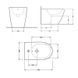 Біде підлогове Qtap Robin 565x360x405 White QT13442141CW SD00042539 фото 8