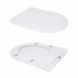 Унітаз підлоговий Qtap Vlasta Ultra Quiet безобідковий з сидінням Soft-close WHITE QT28228300W 2333998868 фото 7