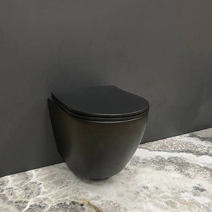 Подвесной унитаз VBI VULCANO BLACK MATT 2523732952 фото