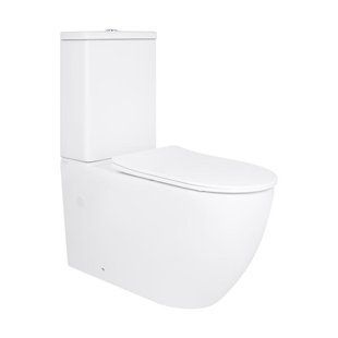 Унітаз підлоговий Qtap Grand Ultra Quiet безобідковий з сидінням Soft-close WHITE QT26228301W 2333998869 фото
