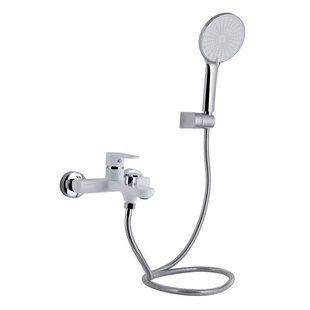 Змішувач для ванни Qtap Jay (з душовим гарнітуром) QTJAY259CRW45553 Chrome/White 2386489091 фото