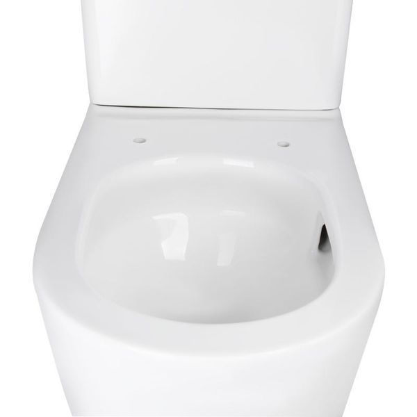 Унитаз-компакт Qtap Scorpio безободочный Ultra Quiet с сиденьем Soft-close QT14222125AUQW SD00050897 фото