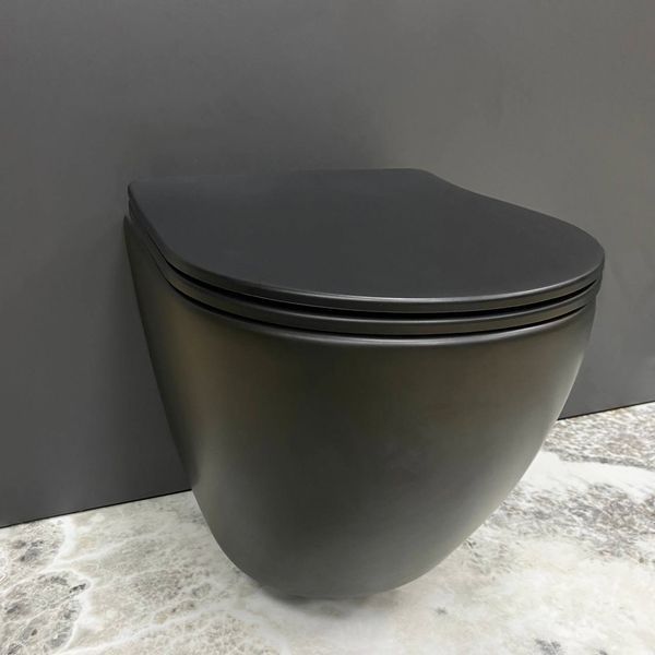Подвесной унитаз VBI VULCANO BLACK MATT 2523732952 фото
