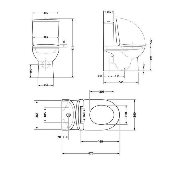 Унитаз-компакт Qtap Scorpio безободочный Ultra Quiet с сиденьем Soft-close QT14222125AUQW SD00050897 фото