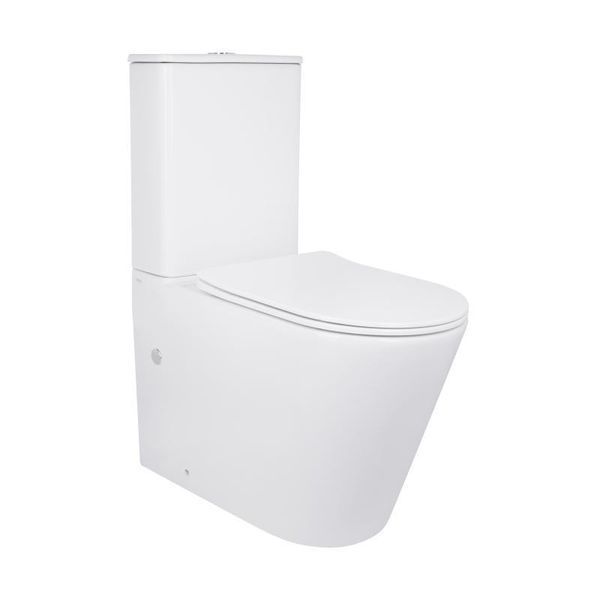 Унитаз-компакт Qtap Scorpio безободочный Ultra Quiet с сиденьем Soft-close QT14222125AUQW SD00050897 фото