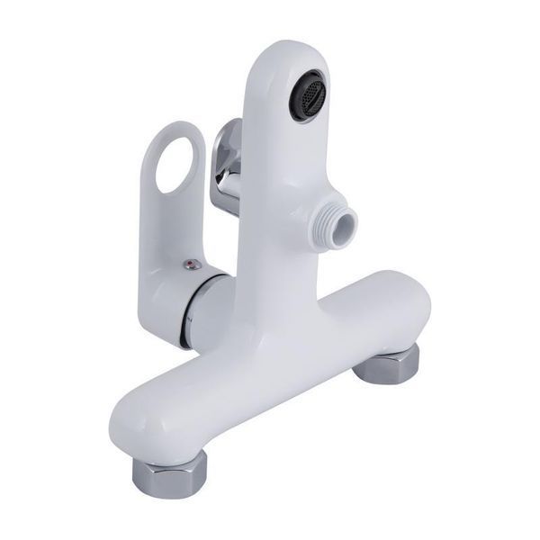 Змішувач для ванни Qtap Jay (з душовим гарнітуром) QTJAY259CRW45553 Chrome/White 2386489091 фото